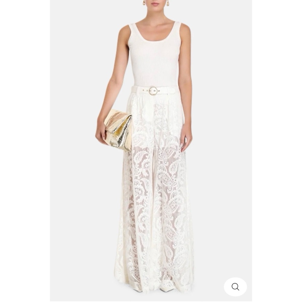 NWT Zummermann WONDERLAND LACE PANT IVORY